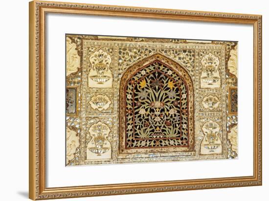 Decorative Inlaid Marble, Amer Fort or Amber Palace-null-Framed Giclee Print