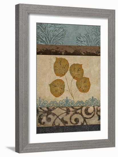 Decorative Leaves II-Michael Marcon-Framed Art Print