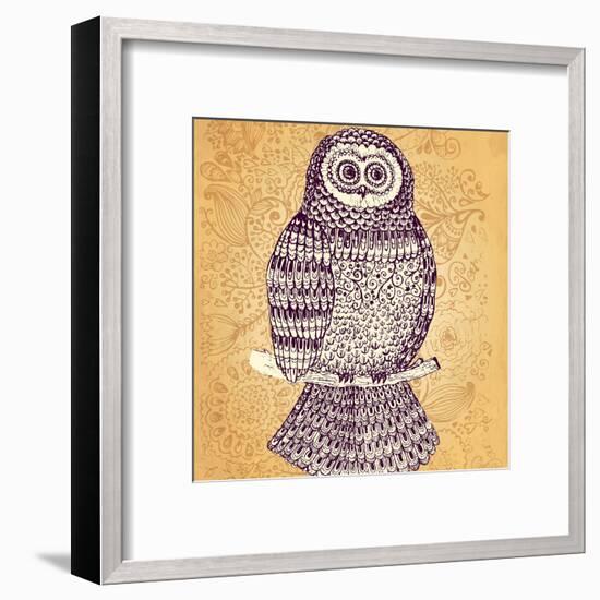 Decorative Owl-Molesko Studio-Framed Art Print