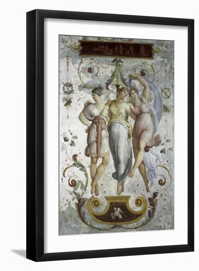 Decorative Panel with Dancers-Francesco Hayez-Framed Giclee Print