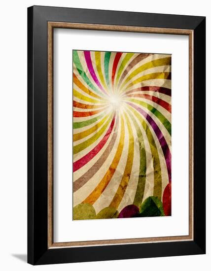 Decorative Retro Background Paper and Ornaments-Deyan Georgiev-Framed Photographic Print