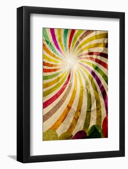 Decorative Retro Background Paper and Ornaments-Deyan Georgiev-Framed Photographic Print