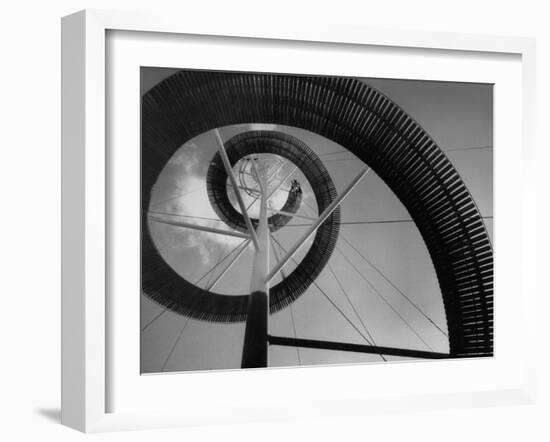 Decorative Spiral, Made by Eternit Co, at Brussels World's Fair-Michael Rougier-Framed Photographic Print