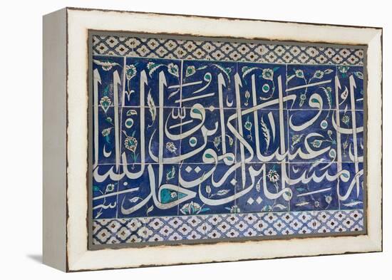 Decorative Tiles in Topkapi Palace, Istanbul, Turkey, Western Asia-Martin Child-Framed Premier Image Canvas