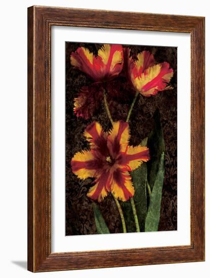 Decorative Tulips I-John Seba-Framed Art Print