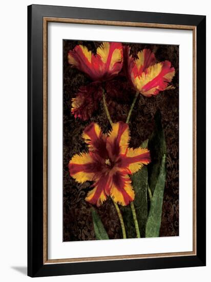 Decorative Tulips I-John Seba-Framed Art Print