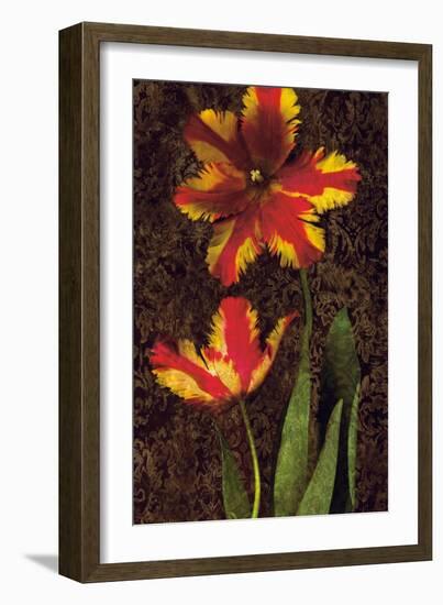 Decorative Tulips II-John Seba-Framed Art Print