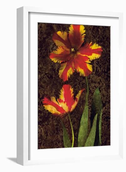 Decorative Tulips II-John Seba-Framed Art Print