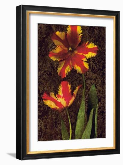 Decorative Tulips II-John Seba-Framed Art Print