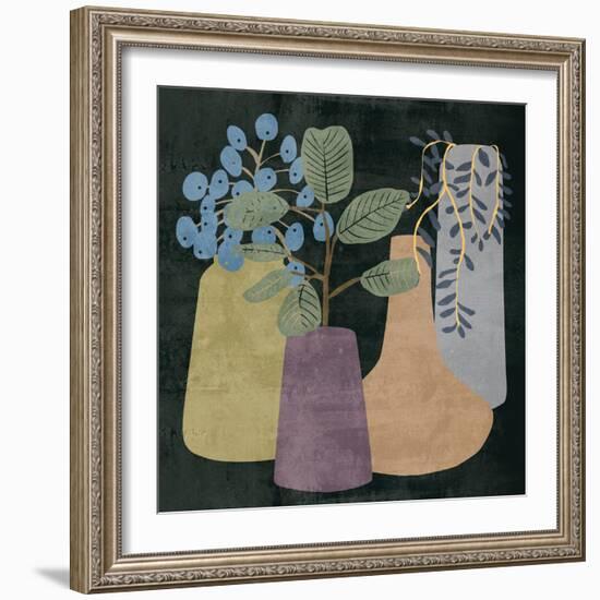 Decorative Vases III-Melissa Wang-Framed Art Print