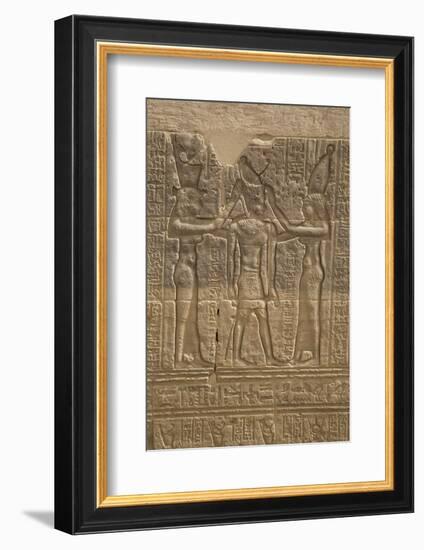 Decorative Wall Reliefs, Temple of Isis, Island of Philae, Aswan, Egypt, North Africa, Africa-Richard Maschmeyer-Framed Photographic Print
