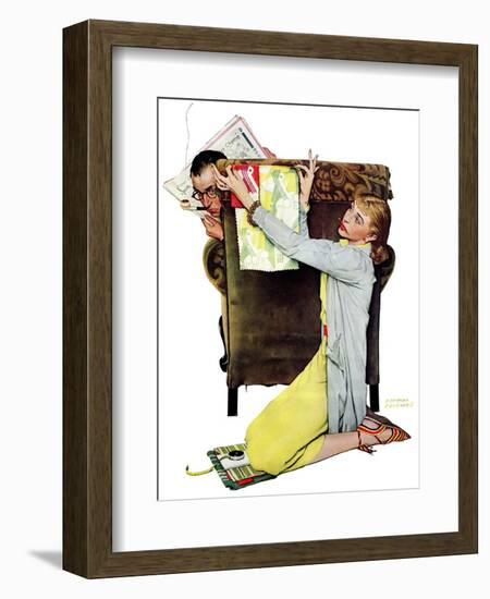 "Decorator", March 30,1940-Norman Rockwell-Framed Giclee Print