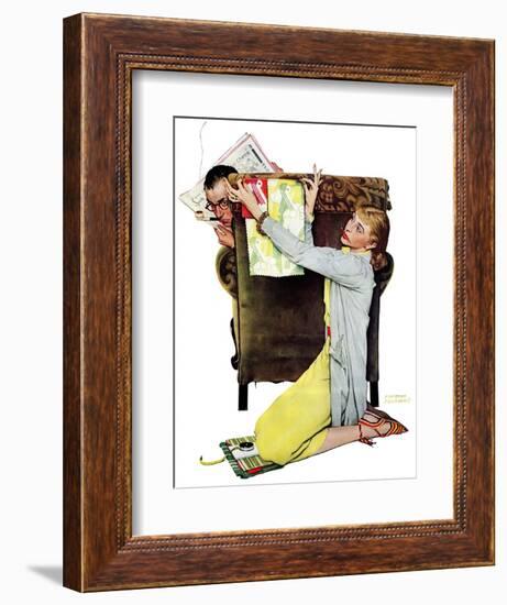 "Decorator", March 30,1940-Norman Rockwell-Framed Giclee Print