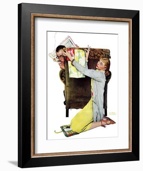 "Decorator", March 30,1940-Norman Rockwell-Framed Giclee Print