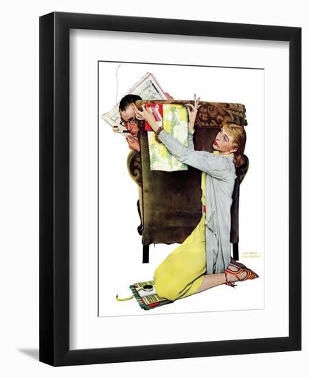 "Decorator", March 30,1940-Norman Rockwell-Framed Giclee Print