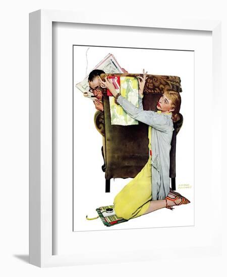 "Decorator", March 30,1940-Norman Rockwell-Framed Giclee Print