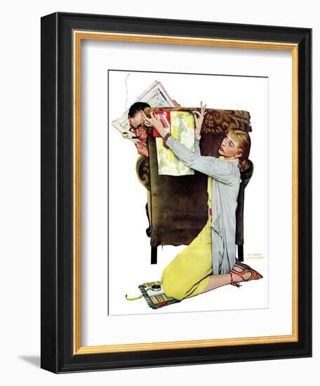 "Decorator", March 30,1940-Norman Rockwell-Framed Giclee Print