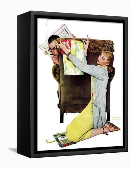 "Decorator", March 30,1940-Norman Rockwell-Framed Premier Image Canvas