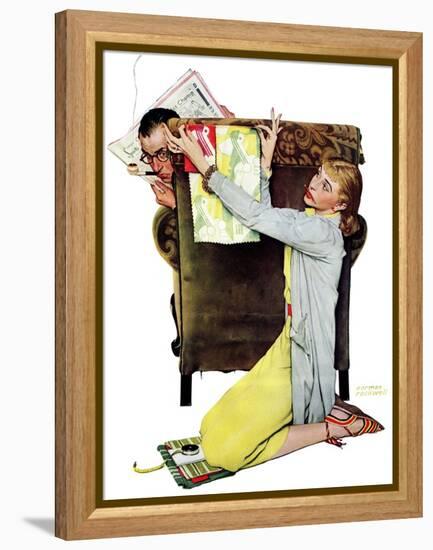 "Decorator", March 30,1940-Norman Rockwell-Framed Premier Image Canvas