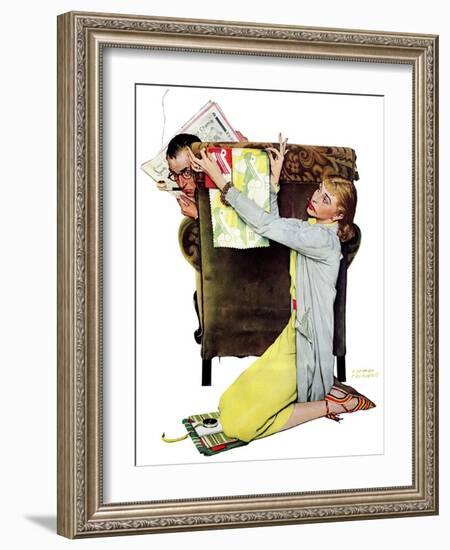 "Decorator", March 30,1940-Norman Rockwell-Framed Giclee Print