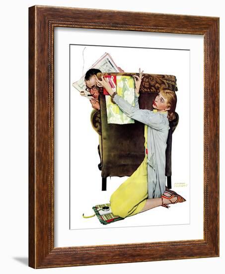 "Decorator", March 30,1940-Norman Rockwell-Framed Giclee Print