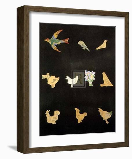 Decoupages-Pablo Picasso-Framed Art Print