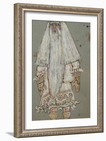 Ded Moroz. Costume Design for the Theatre Play Snow Maiden by A. Ostrovsky, 1912-Nicholas Roerich-Framed Giclee Print