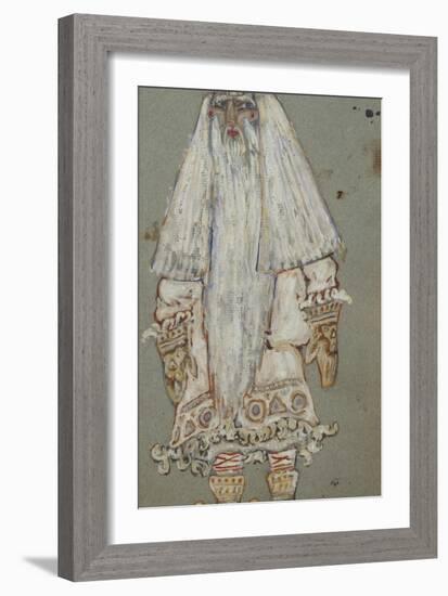 Ded Moroz. Costume Design for the Theatre Play Snow Maiden by A. Ostrovsky, 1912-Nicholas Roerich-Framed Giclee Print