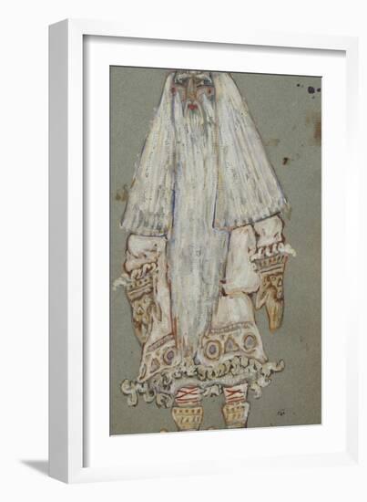Ded Moroz. Costume Design for the Theatre Play Snow Maiden by A. Ostrovsky, 1912-Nicholas Roerich-Framed Giclee Print