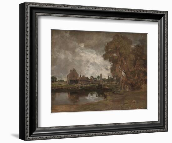 Dedham Lock and Mill-John Constable-Framed Giclee Print