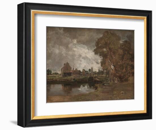 Dedham Lock and Mill-John Constable-Framed Giclee Print