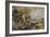 Dedham Lock, C.1819 (Oil on Paper Laid on Canvas)-John Constable-Framed Giclee Print