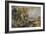 Dedham Lock, C.1819 (Oil on Paper Laid on Canvas)-John Constable-Framed Giclee Print