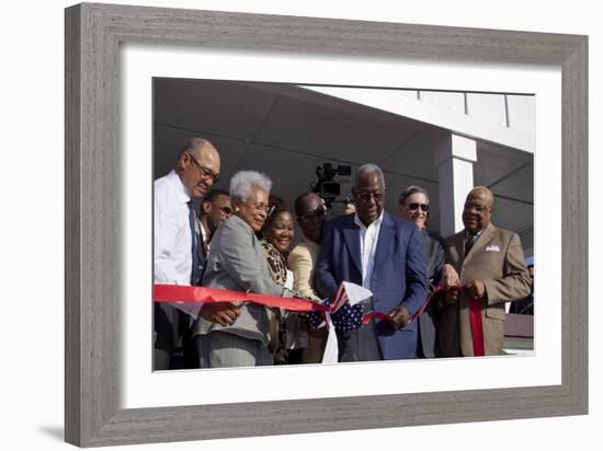 Dedication Ceremony At The Hank Aaron Boyhood Home Museum-Carol Highsmith-Framed Art Print