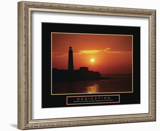 Dedication - Lighthouse-Unknown Unknown-Framed Photo