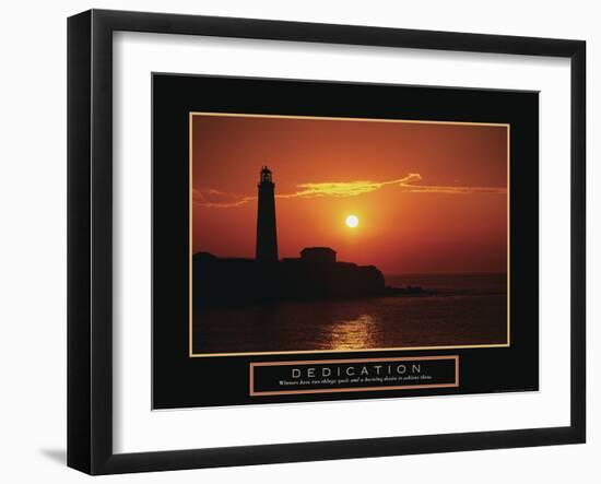 Dedication - Lighthouse-Unknown Unknown-Framed Photo