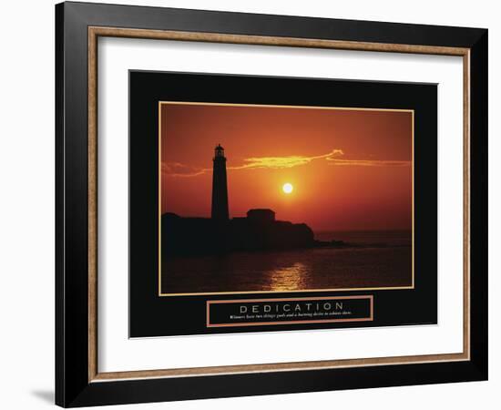 Dedication - Lighthouse-Unknown Unknown-Framed Photo