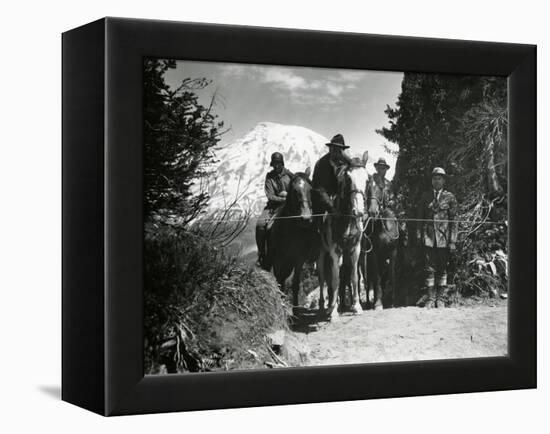 Dedication of Mount Rainier National Park Horse Trail, July 9, 1931-Ashael Curtis-Framed Premier Image Canvas