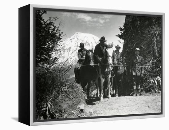 Dedication of Mount Rainier National Park Horse Trail, July 9, 1931-Ashael Curtis-Framed Premier Image Canvas