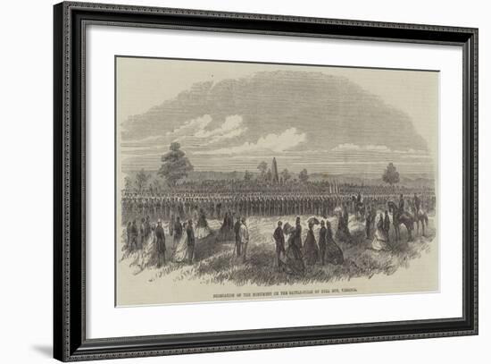 Dedication of the Monument on the Battle-Field of Bull Run, Virginia-null-Framed Giclee Print