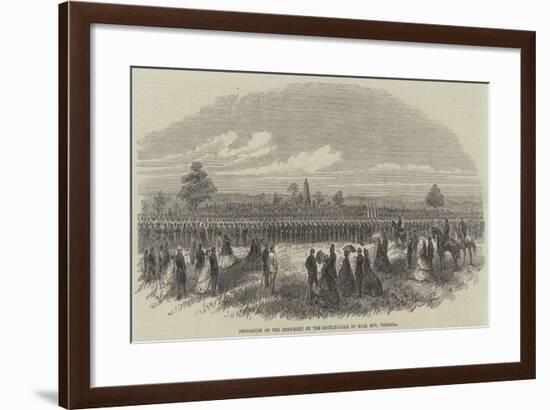 Dedication of the Monument on the Battle-Field of Bull Run, Virginia-null-Framed Giclee Print