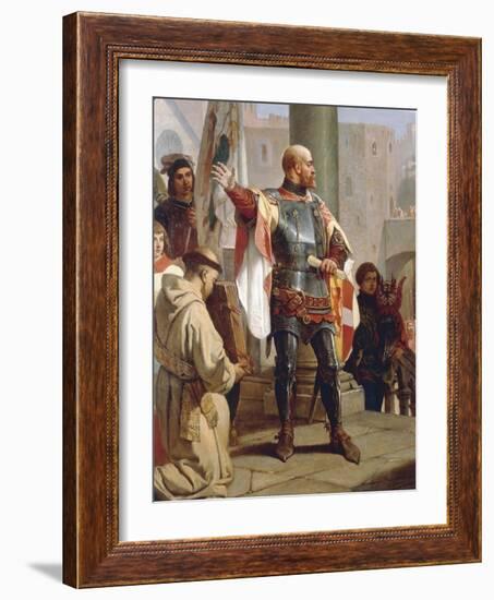 Dedication of Trieste to Austria-Cesare Dell'acqua-Framed Giclee Print