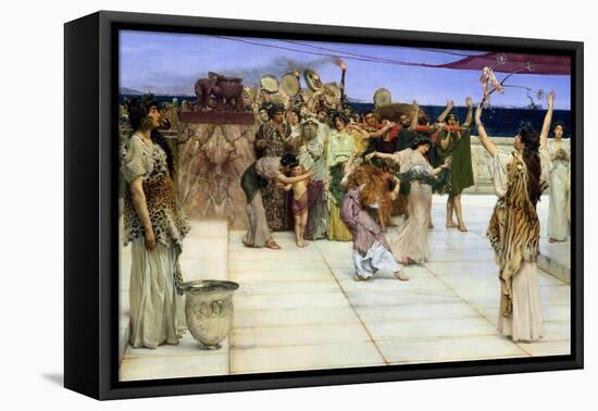 Dedication to Bacchus, 1889-Sir Lawrence Alma-Tadema-Framed Premier Image Canvas