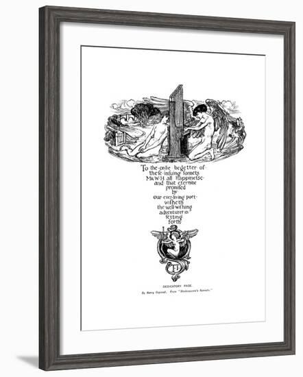 Dedicatory Page from Shakespeare's Sonnets, 1899-Henry Ospovat-Framed Giclee Print