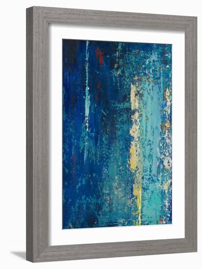 Deep Blue Abstract-Patricia Pinto-Framed Art Print