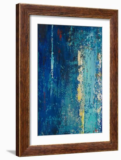 Deep Blue Abstract-Patricia Pinto-Framed Art Print
