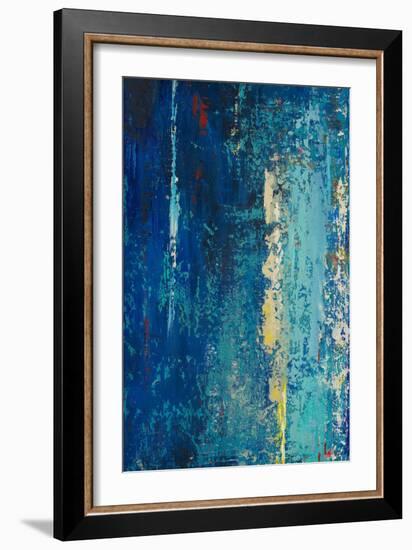 Deep Blue Abstract-Patricia Pinto-Framed Art Print