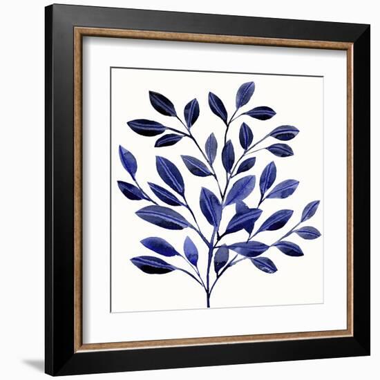 Deep Blue Branch II-Annie Warren-Framed Art Print