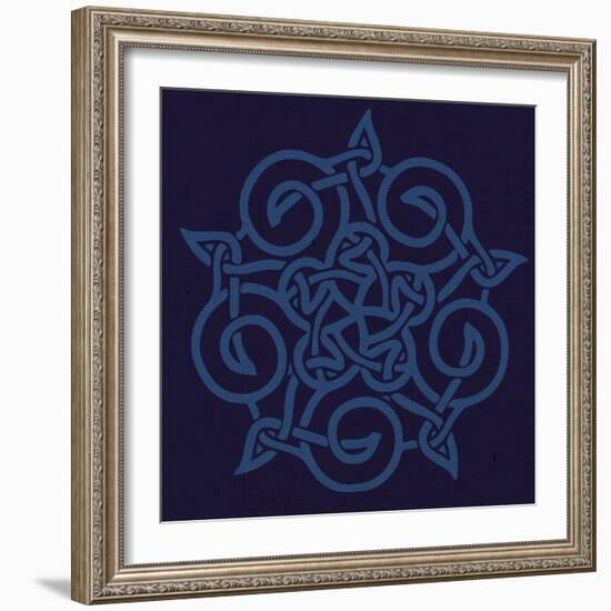 Deep Blue Kaleidoscope-Melody Hogan-Framed Art Print