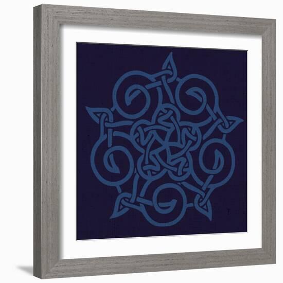 Deep Blue Kaleidoscope-Melody Hogan-Framed Art Print